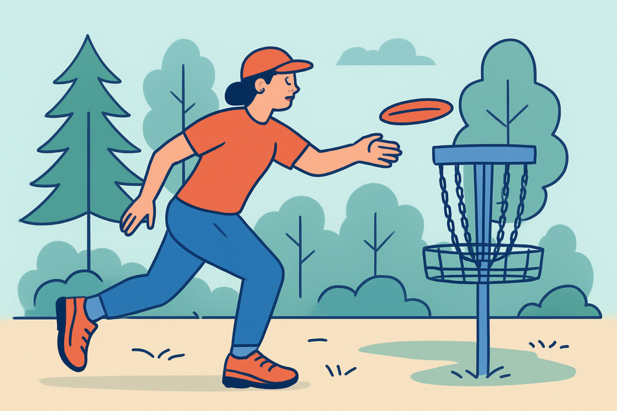 Frisbeegolfkengät metsäradalle – pito ja tuki