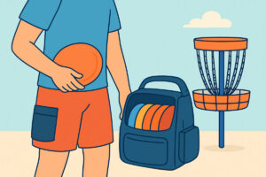 Frisbeegolfshortsit ja taskut – mitä pelaaja tarvitsee